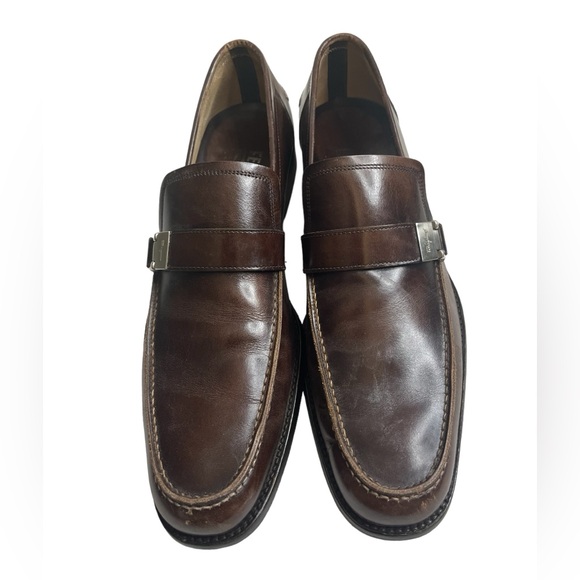 Rare Salvatore Ferragamo Florence Brown Leather Loafers - Italy size 9 - Picture 1 of 15